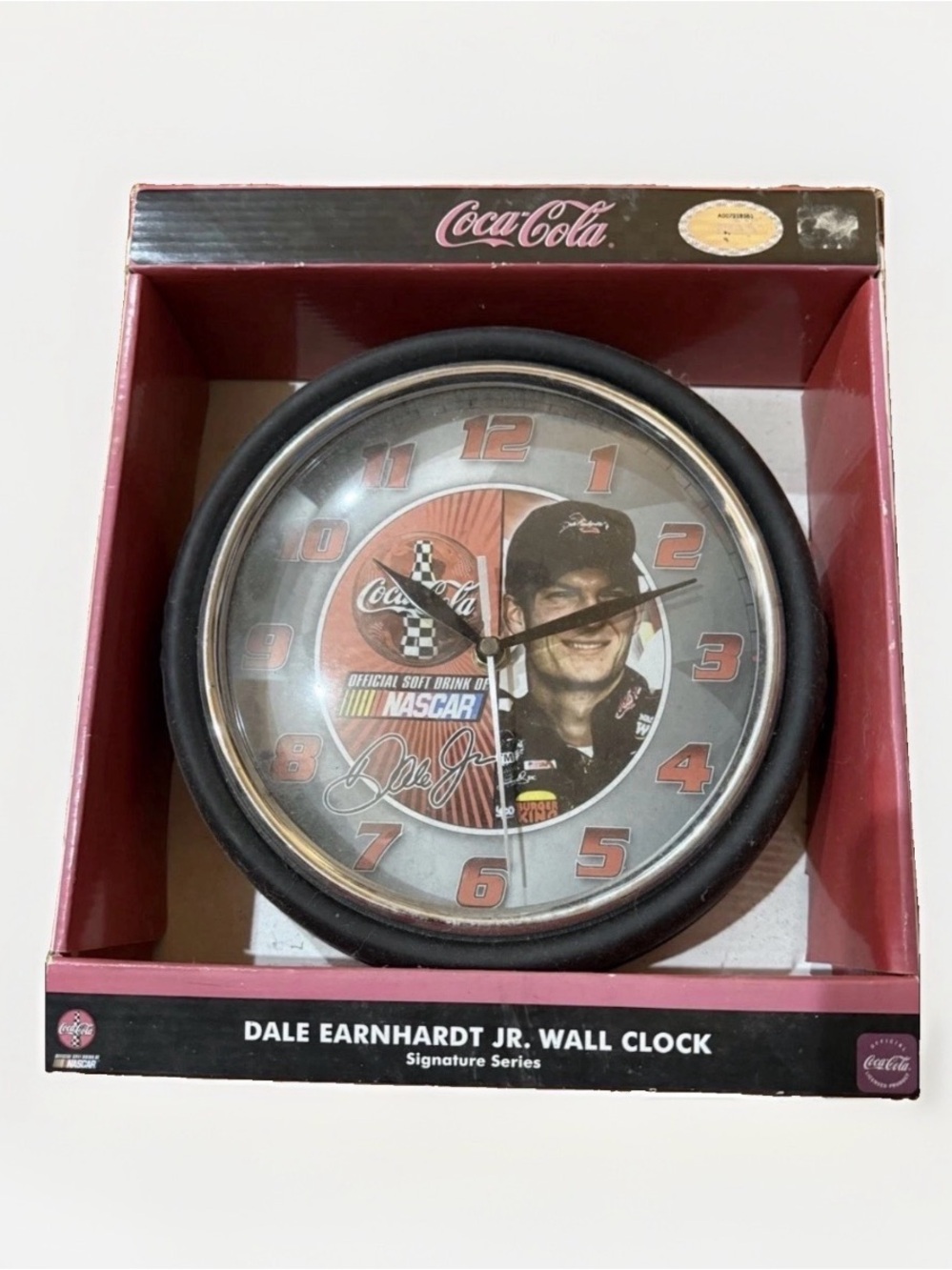 Dale Earnhardt JR. Coca-Cola Clock Unopened New In Box